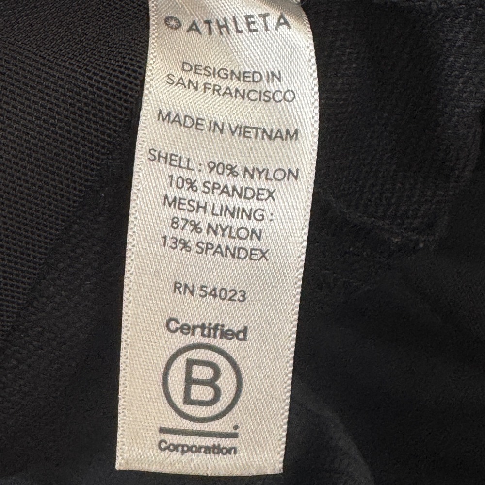 Athleta Wander Stash Skinny Pant Black Tapered Travel Trousers Size 8 - Picture 4 of 8